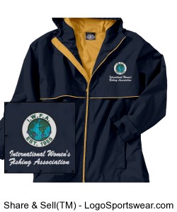 Charles River Men's New Englander Rain Jacket  Design Zoom